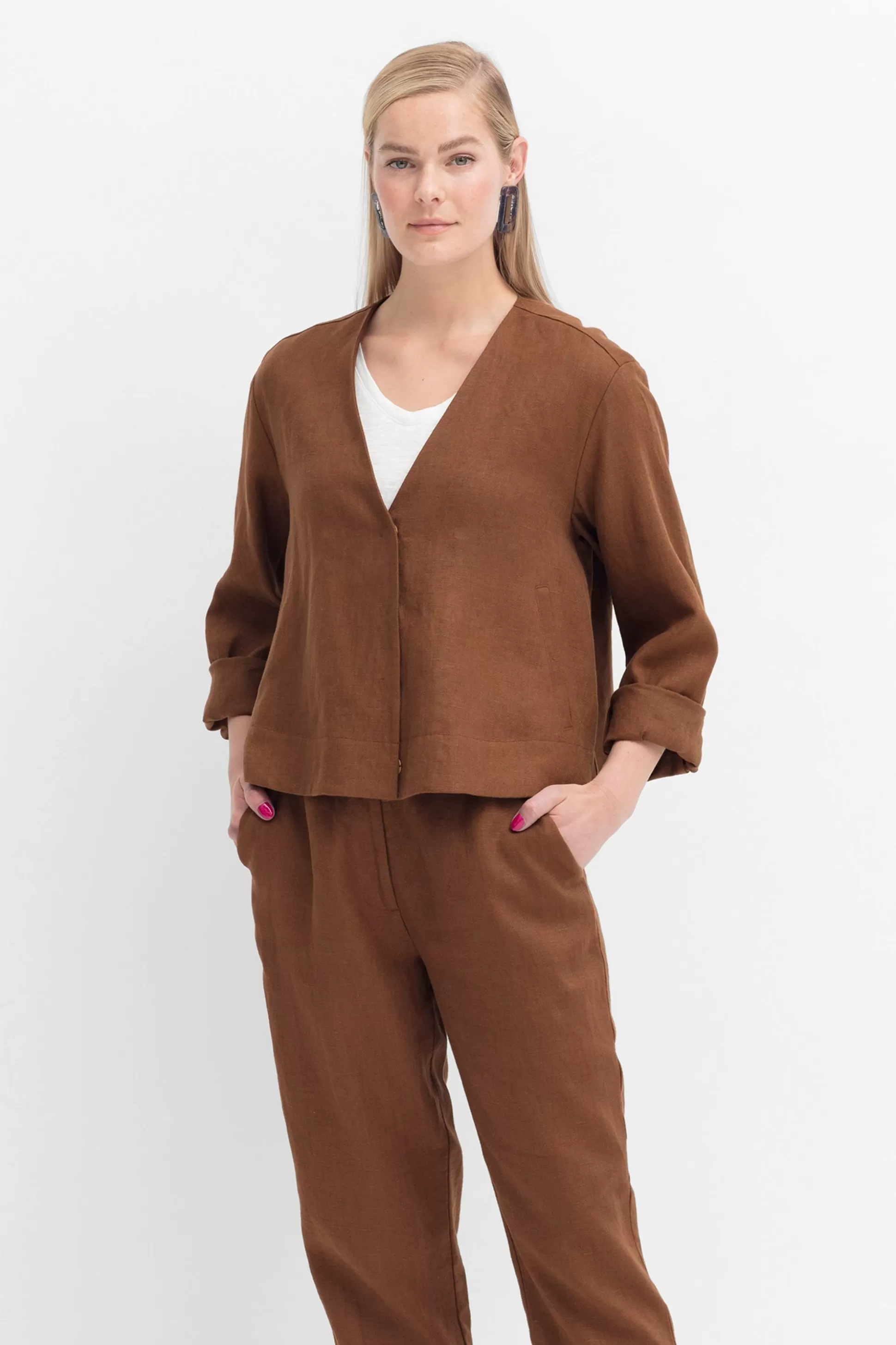 ELK Fiene Linen Jacket-Women Jackets