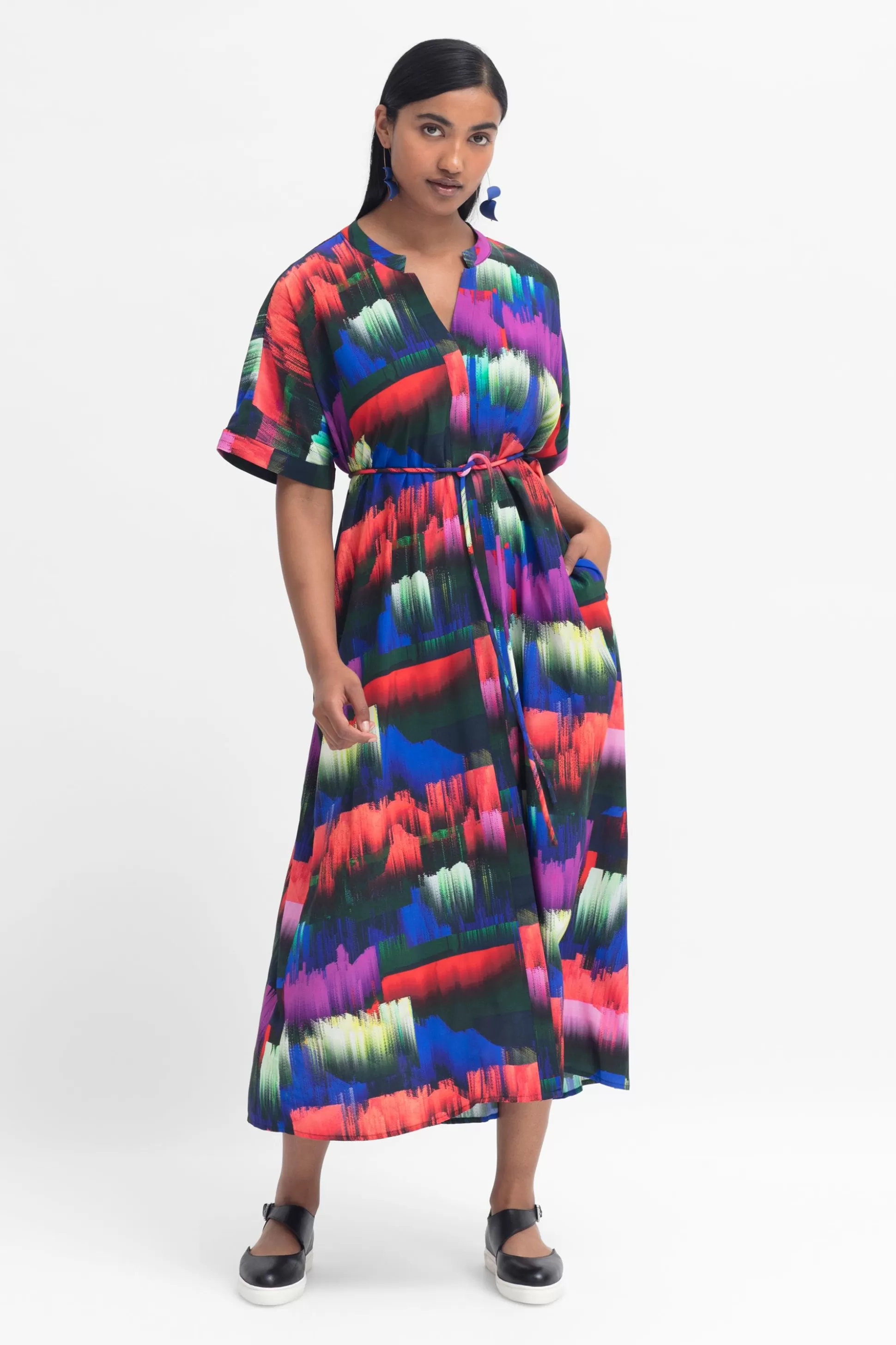 ELK Frynser Shirt Dress-Women Dresses