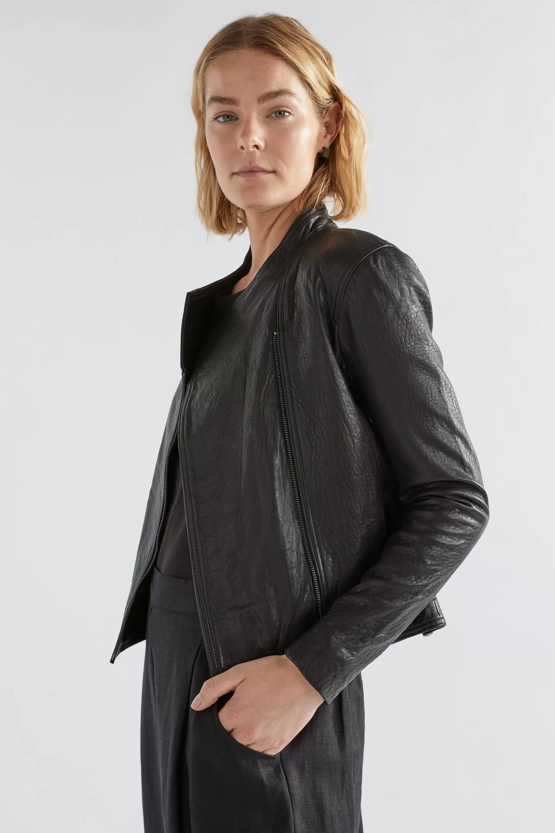 ELK Lader Leather Jacket-Women Jackets