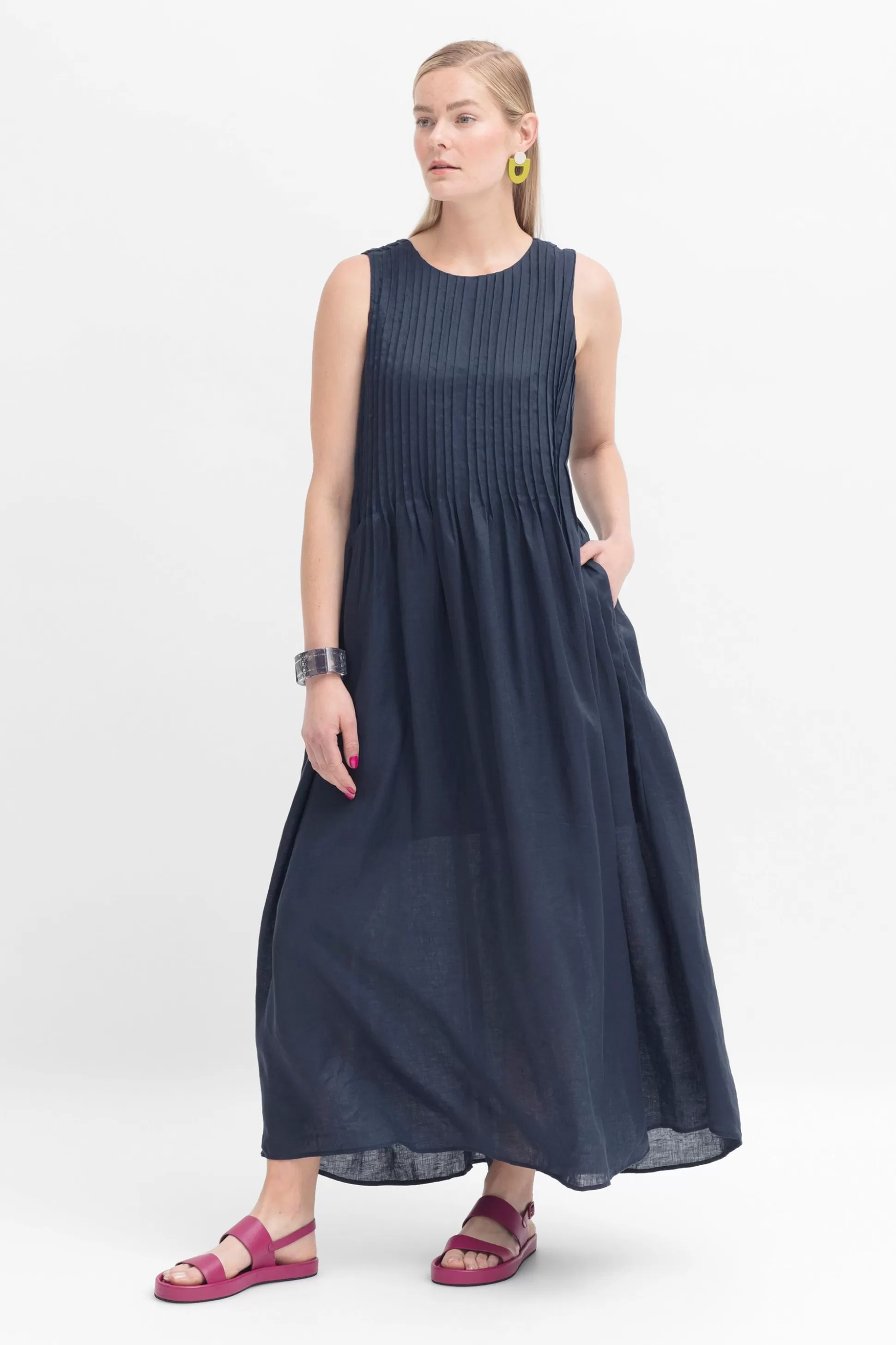 ELK Lin Linen Dress-Women Dresses