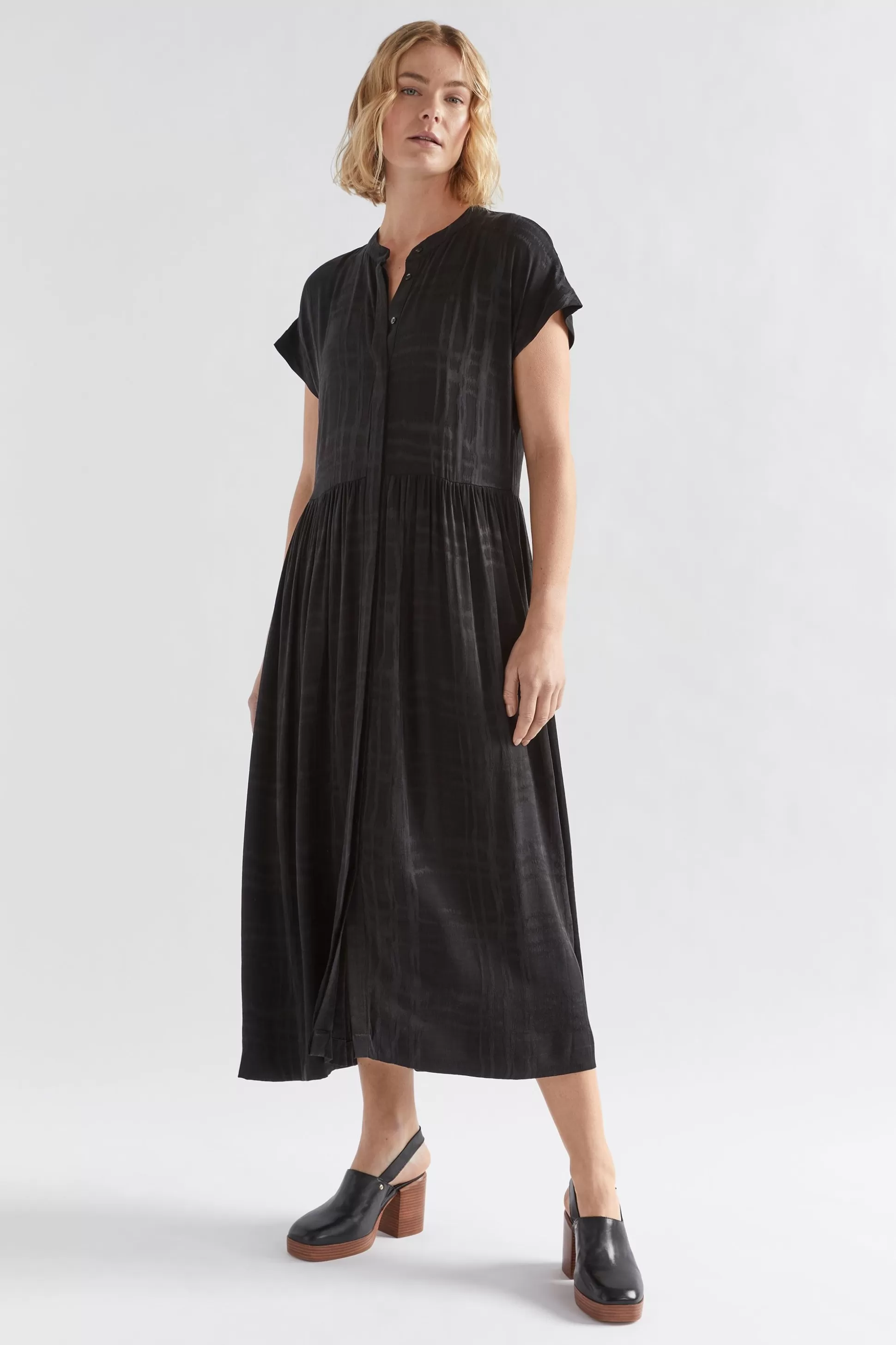 ELK Linur Midi Shirt Dress-Women Dresses