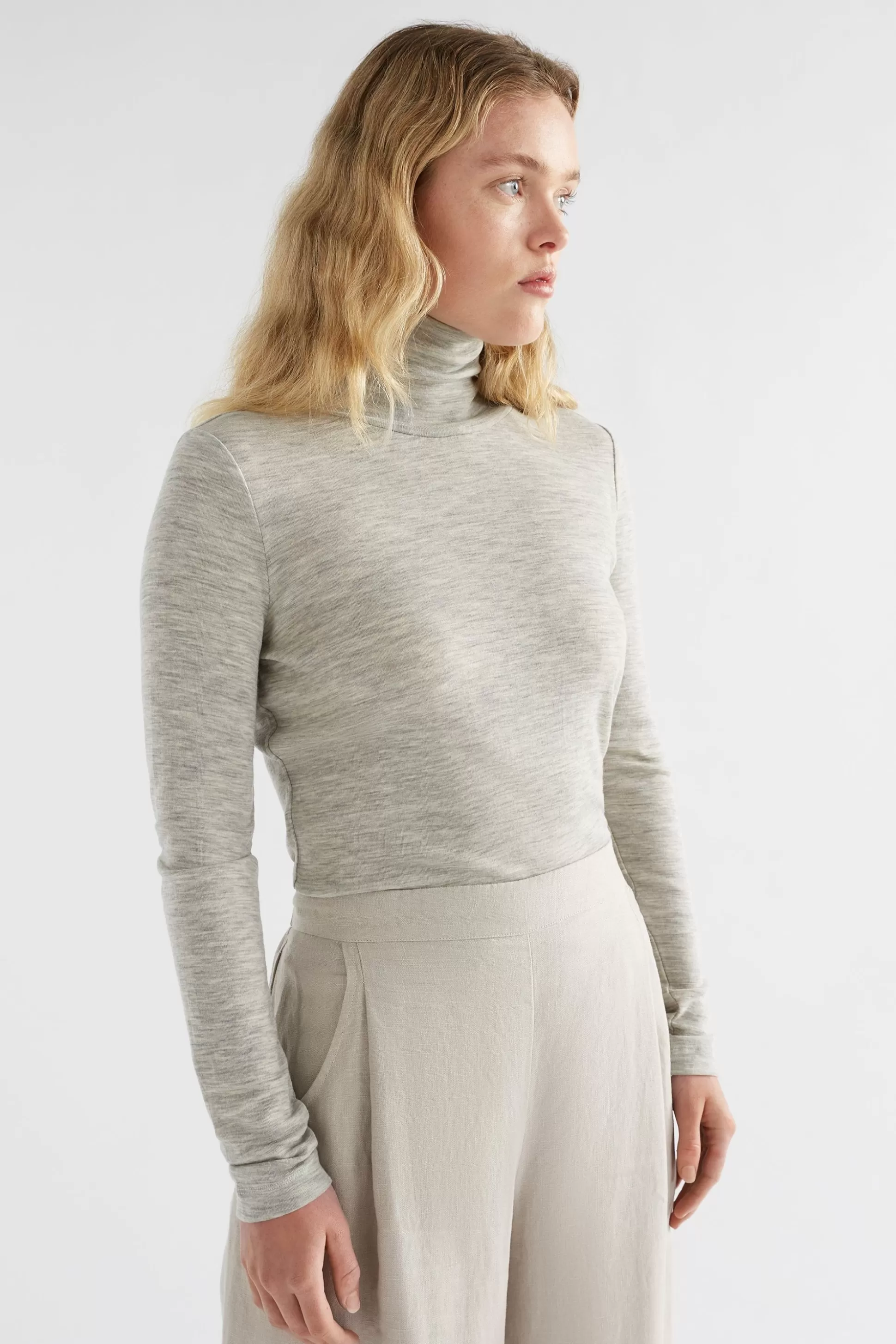 ELK Merino Long Sleeve Skivvy-Women Knitwear