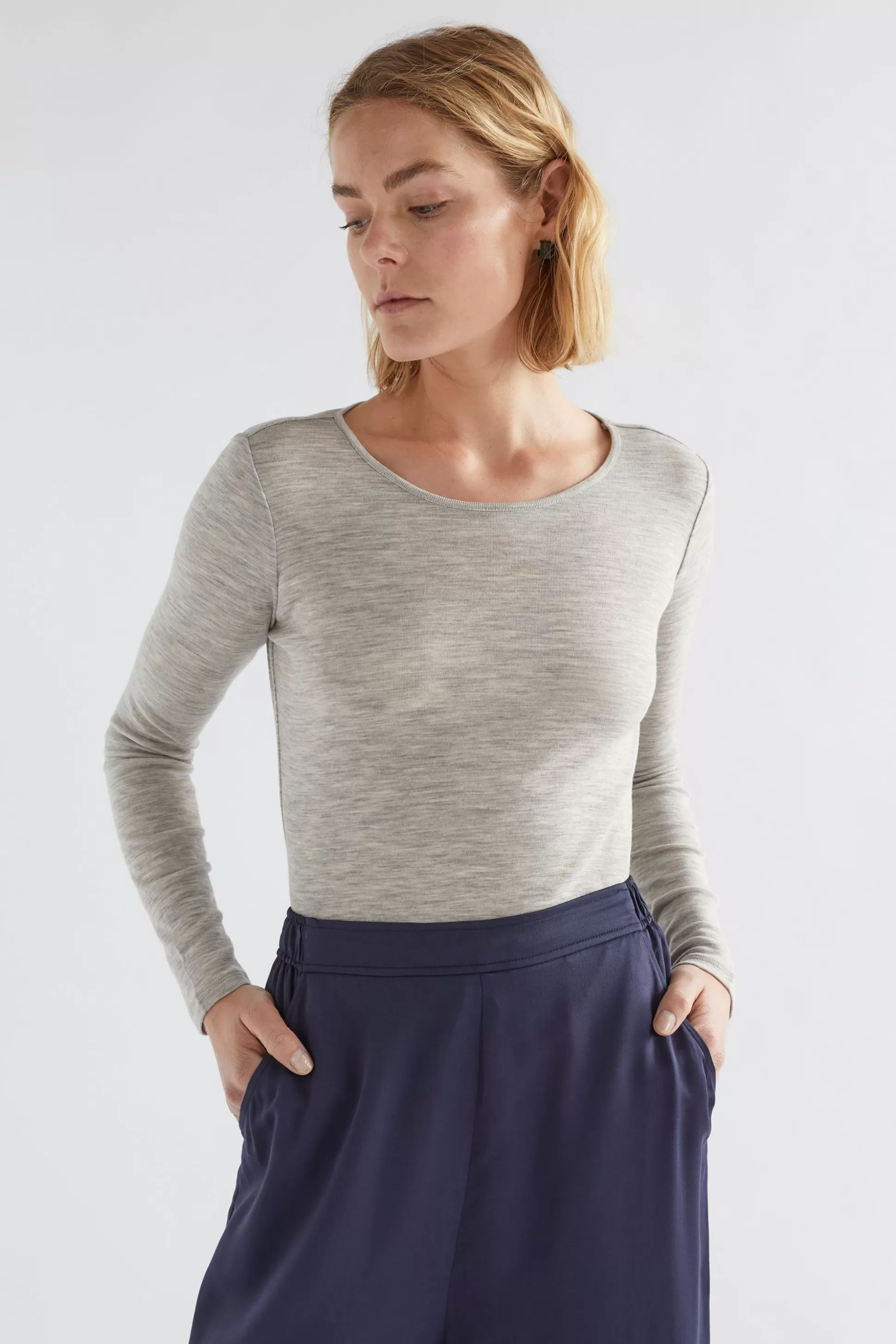 ELK Merino Long Sleeve Top-Women Knitwear