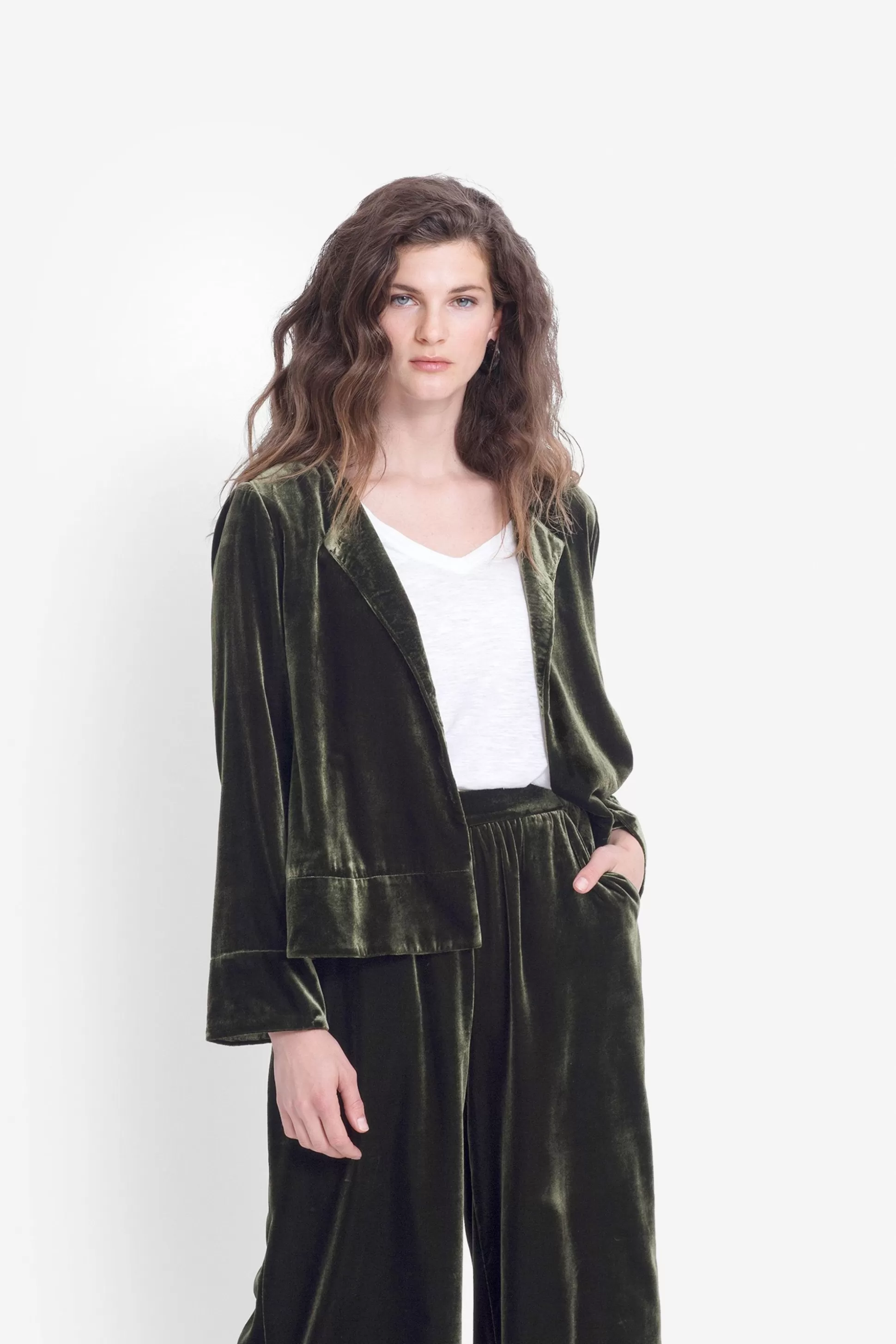 ELK Metti Jardin Velvet Jacket-Women Jackets