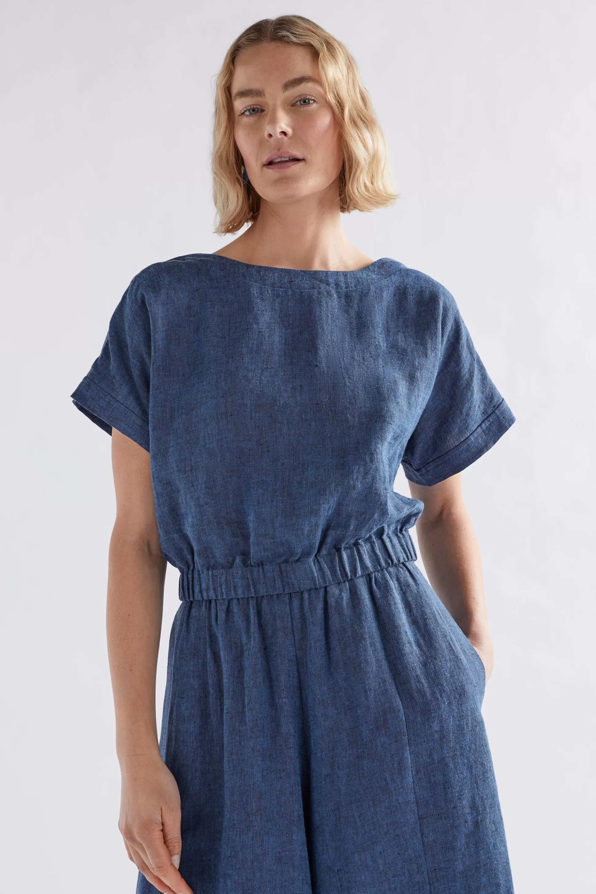 ELK Sav Linen Top-Women Tops & Shirts