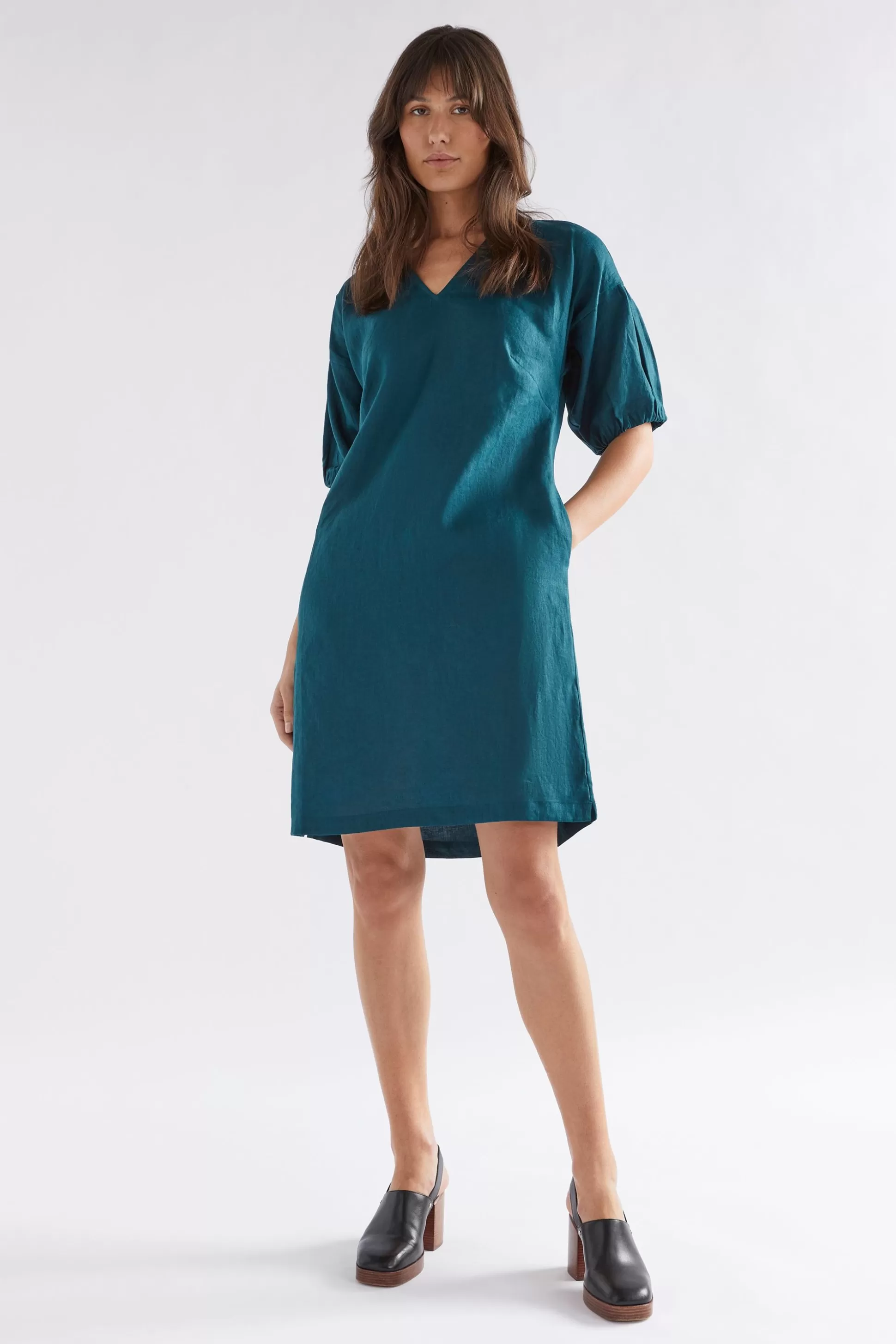 ELK Strom Linen Dress-Women Dresses