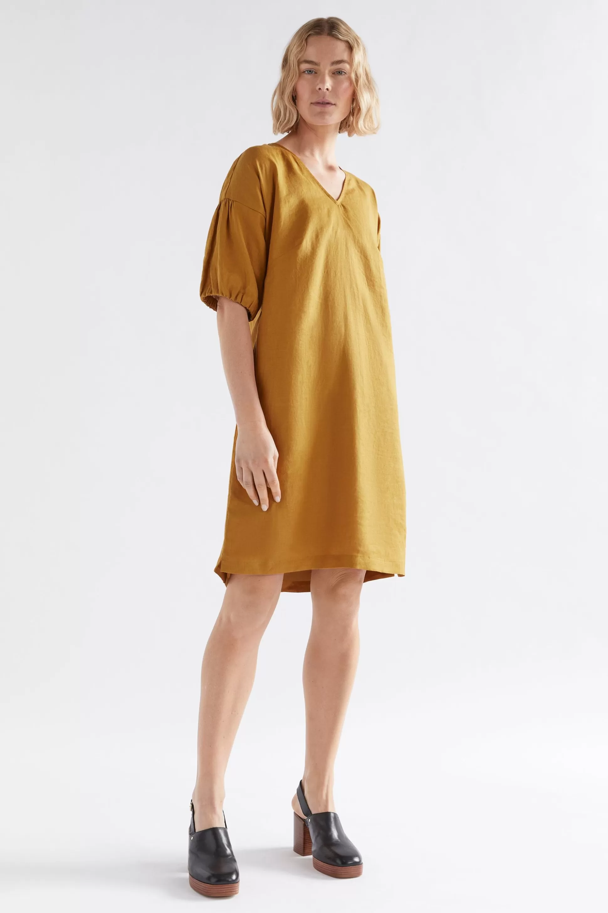 ELK Strom Linen Dress-Women Dresses