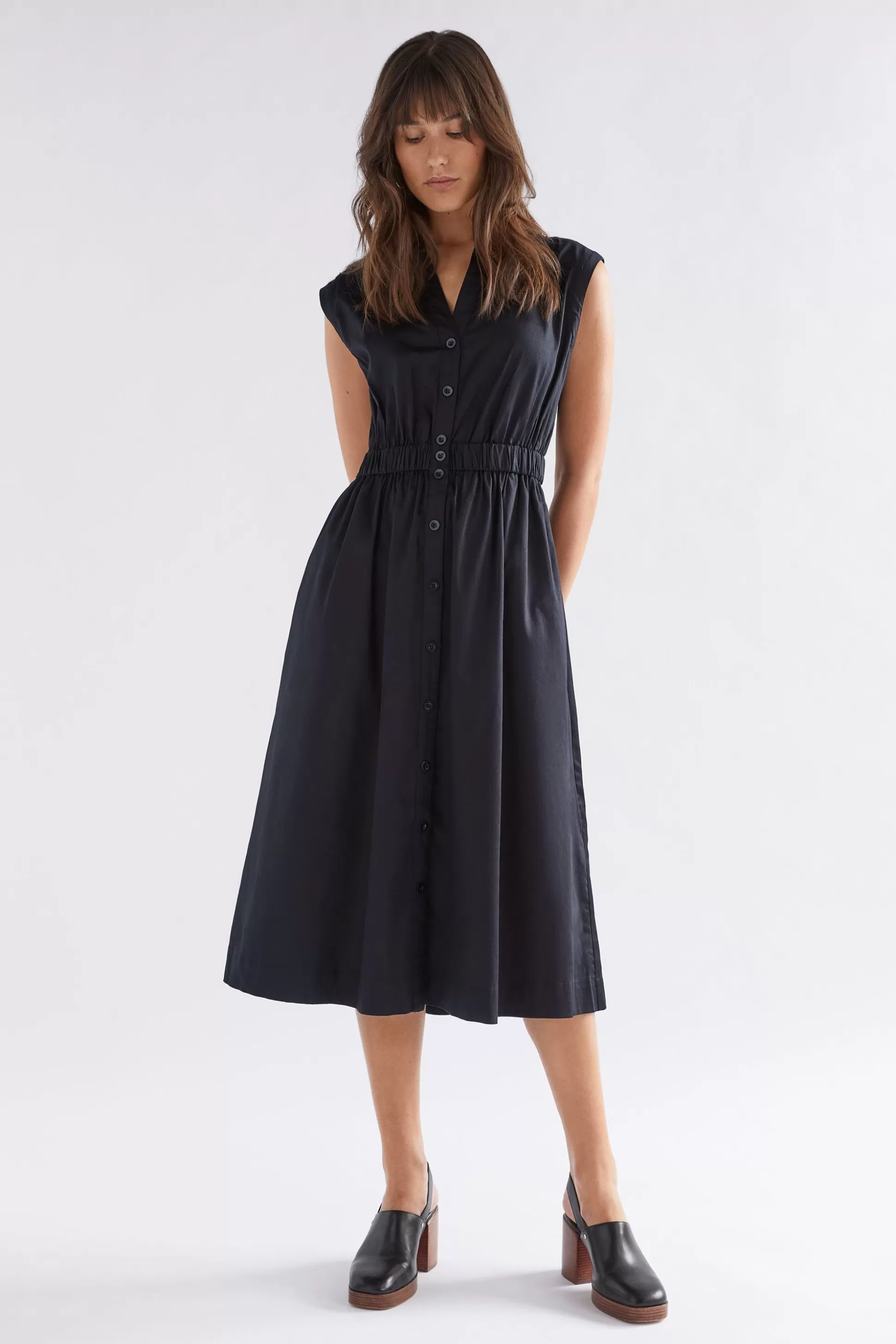 ELK Suora Shirt Dress-Women Dresses