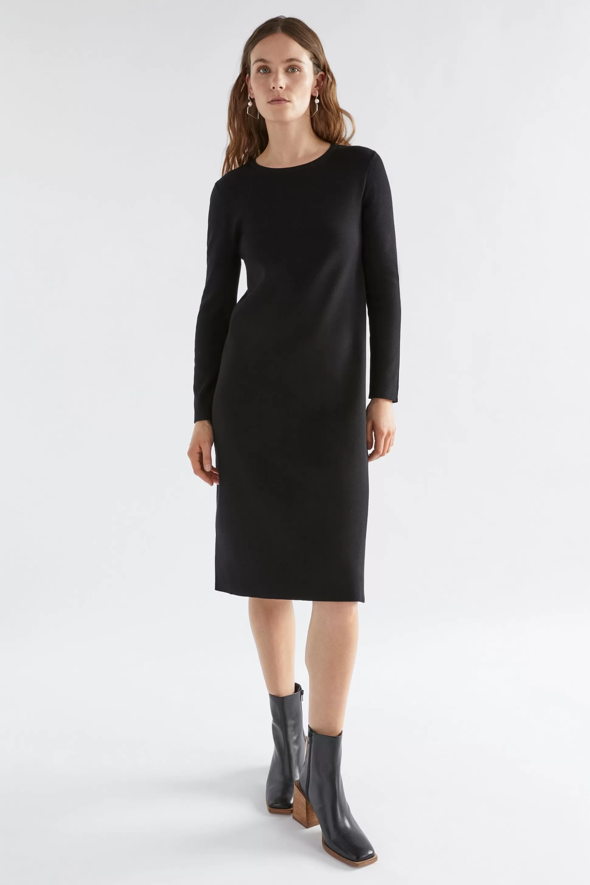 ELK Svinge Knitted Dress-Women Knitwear