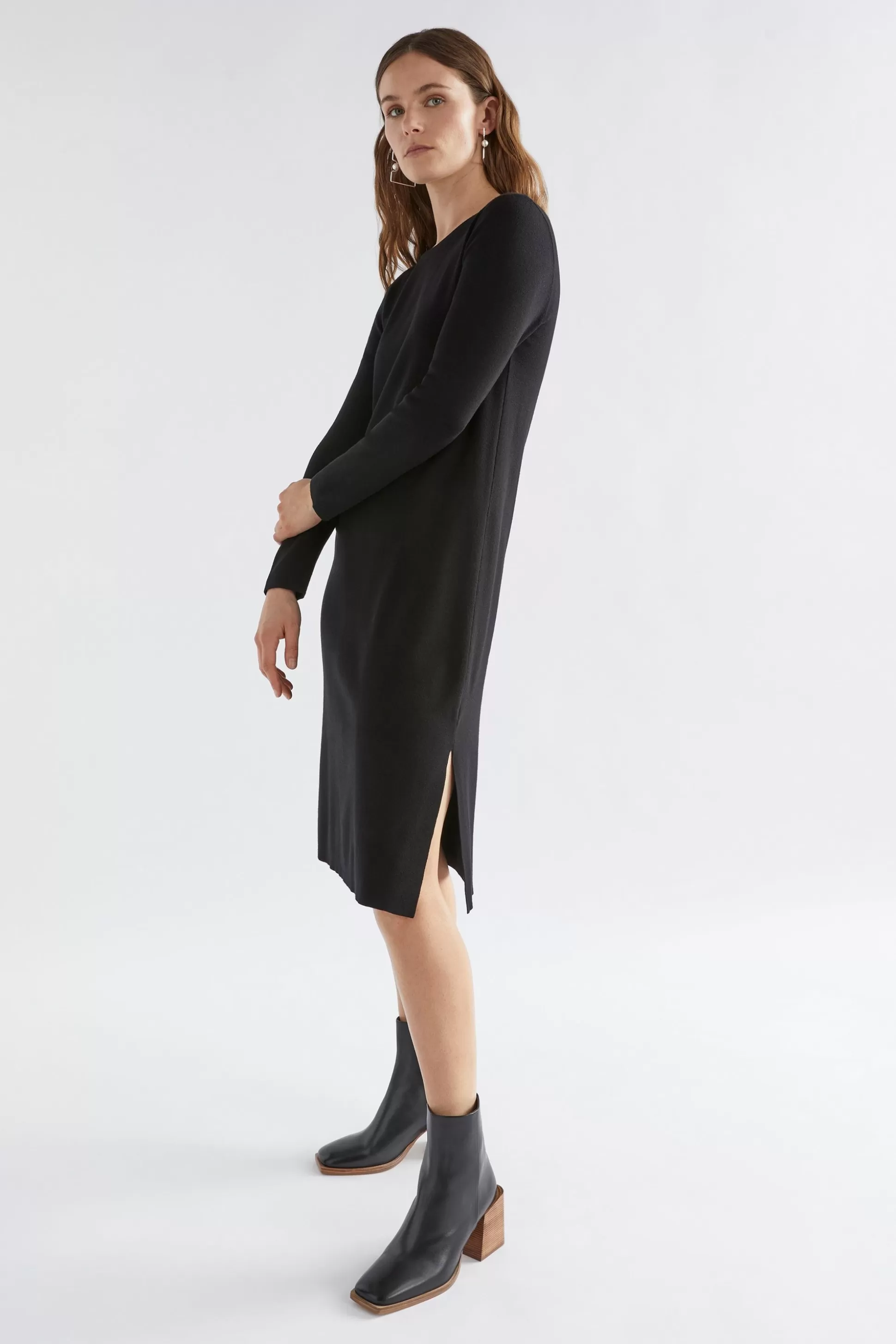 ELK Svinge Knitted Dress-Women Knitwear