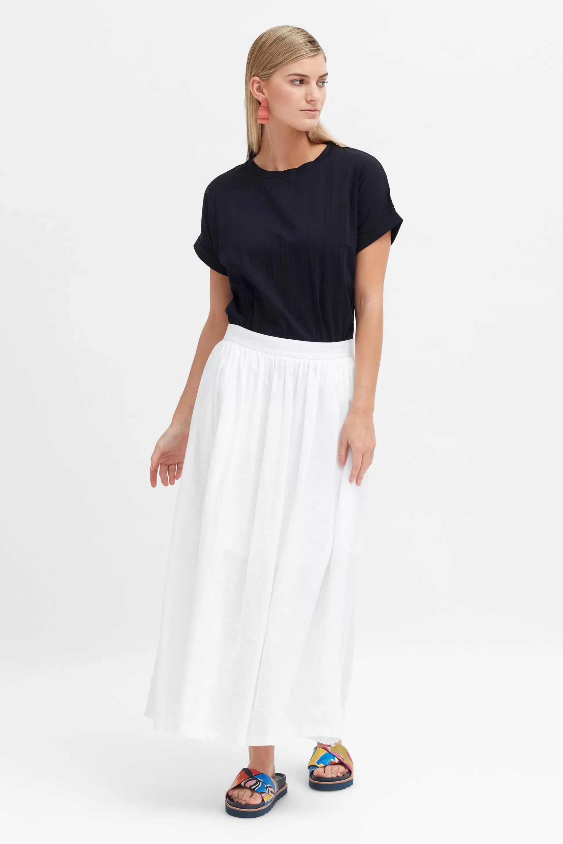 ELK Tia Linen Skirt-Women Skirts & Shorts