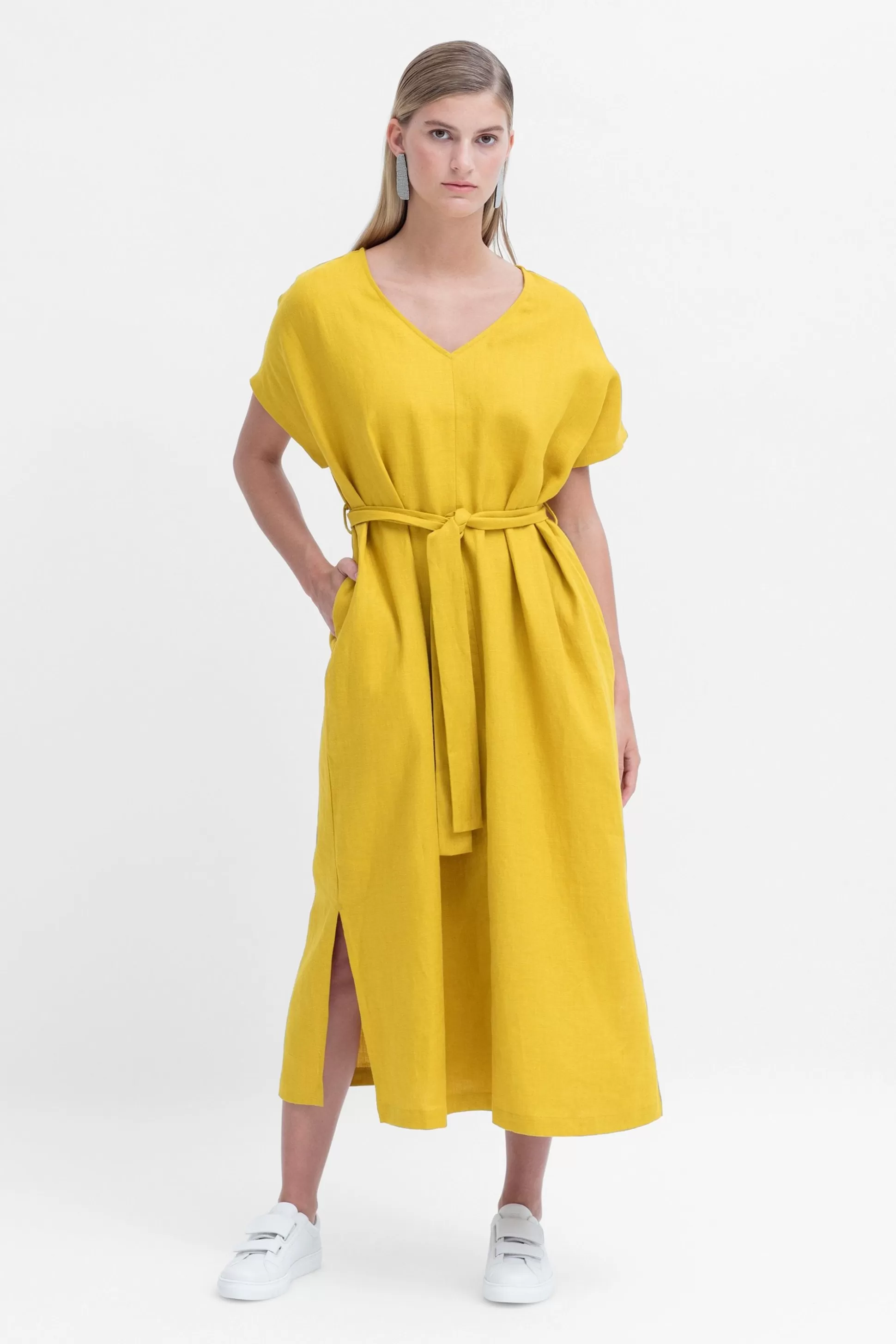 ELK Tora Linen Long Dress-Women Dresses