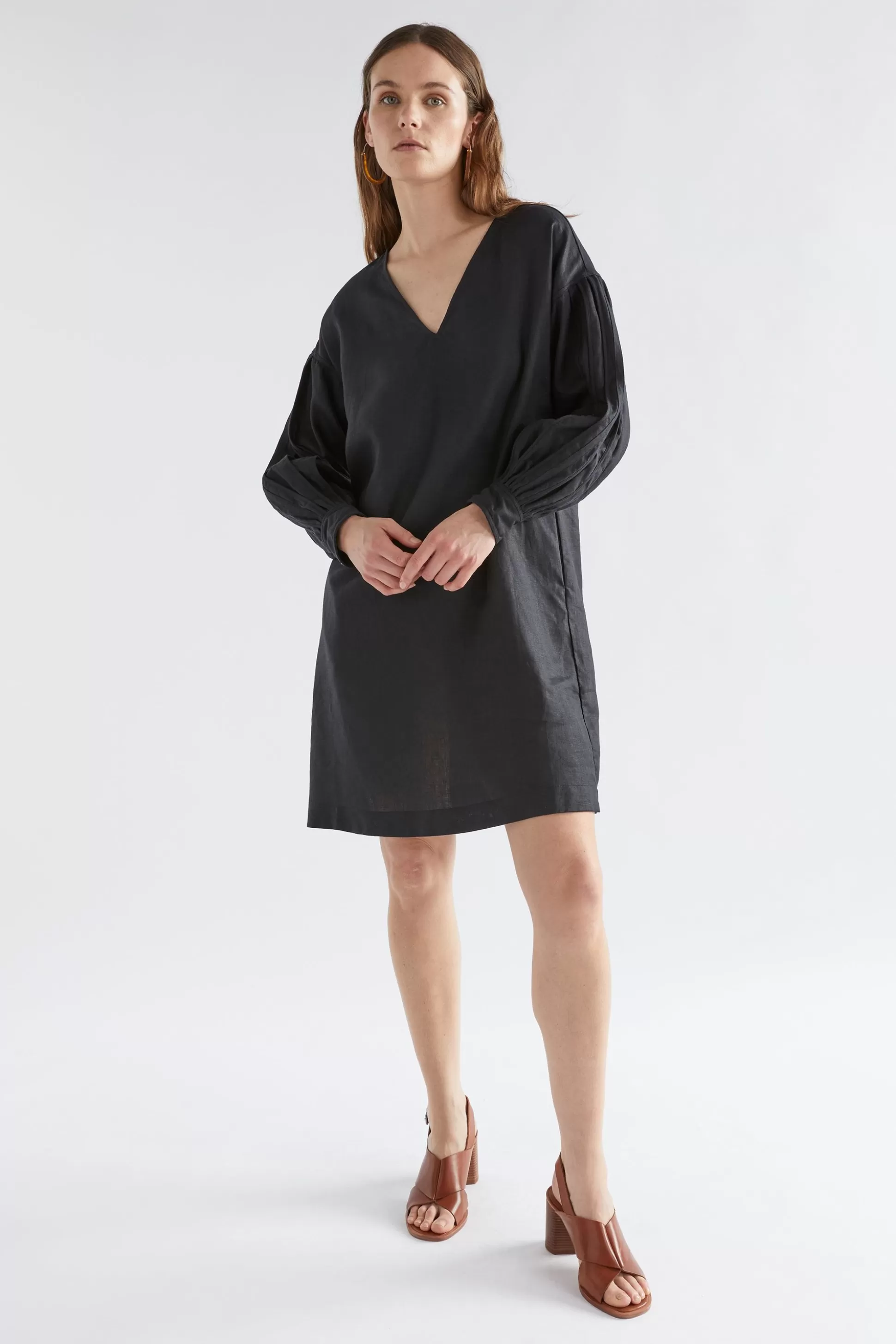 ELK Vassa Linen Dress-Women Dresses