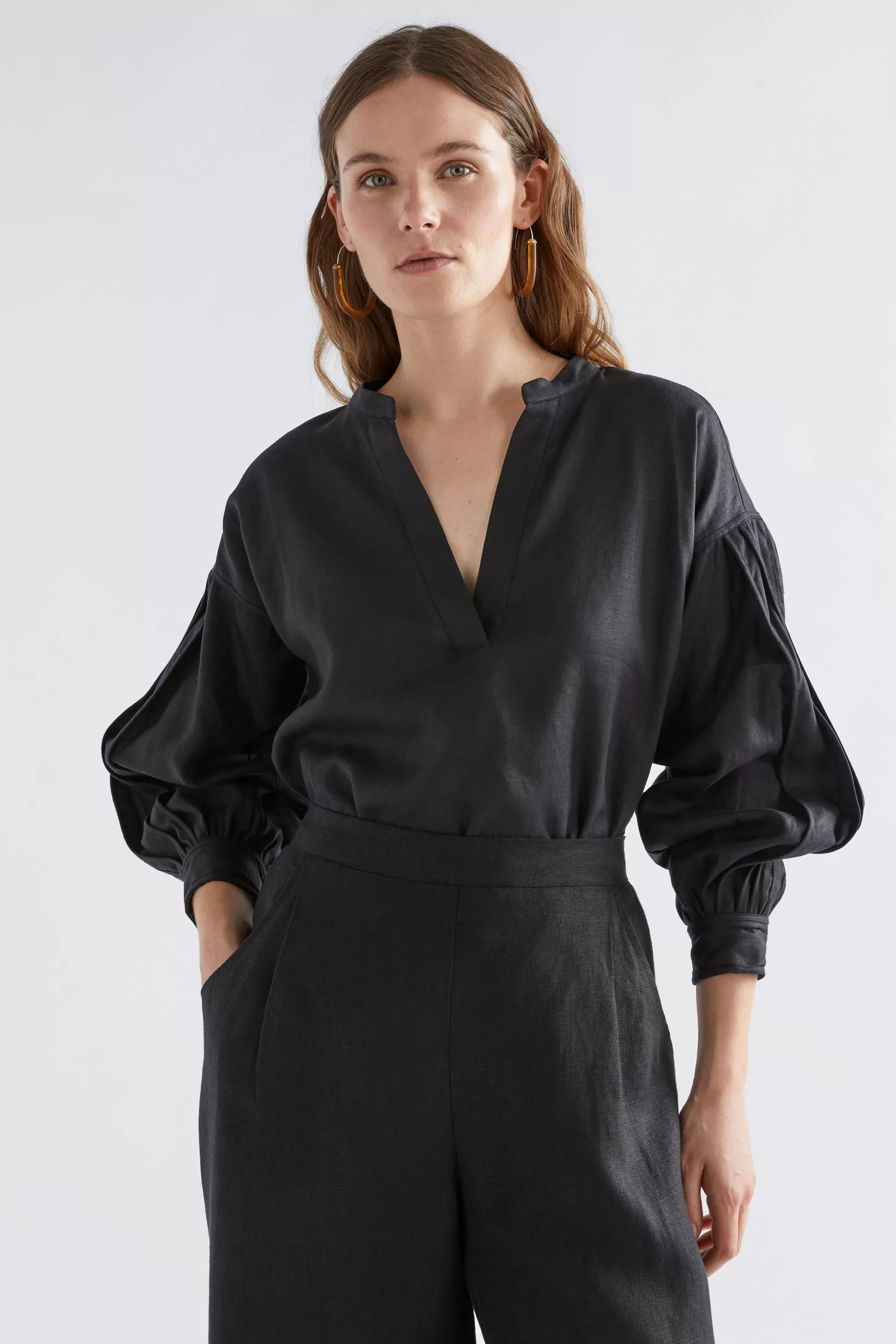 ELK Vassa Linen Top-Women Tops & Shirts