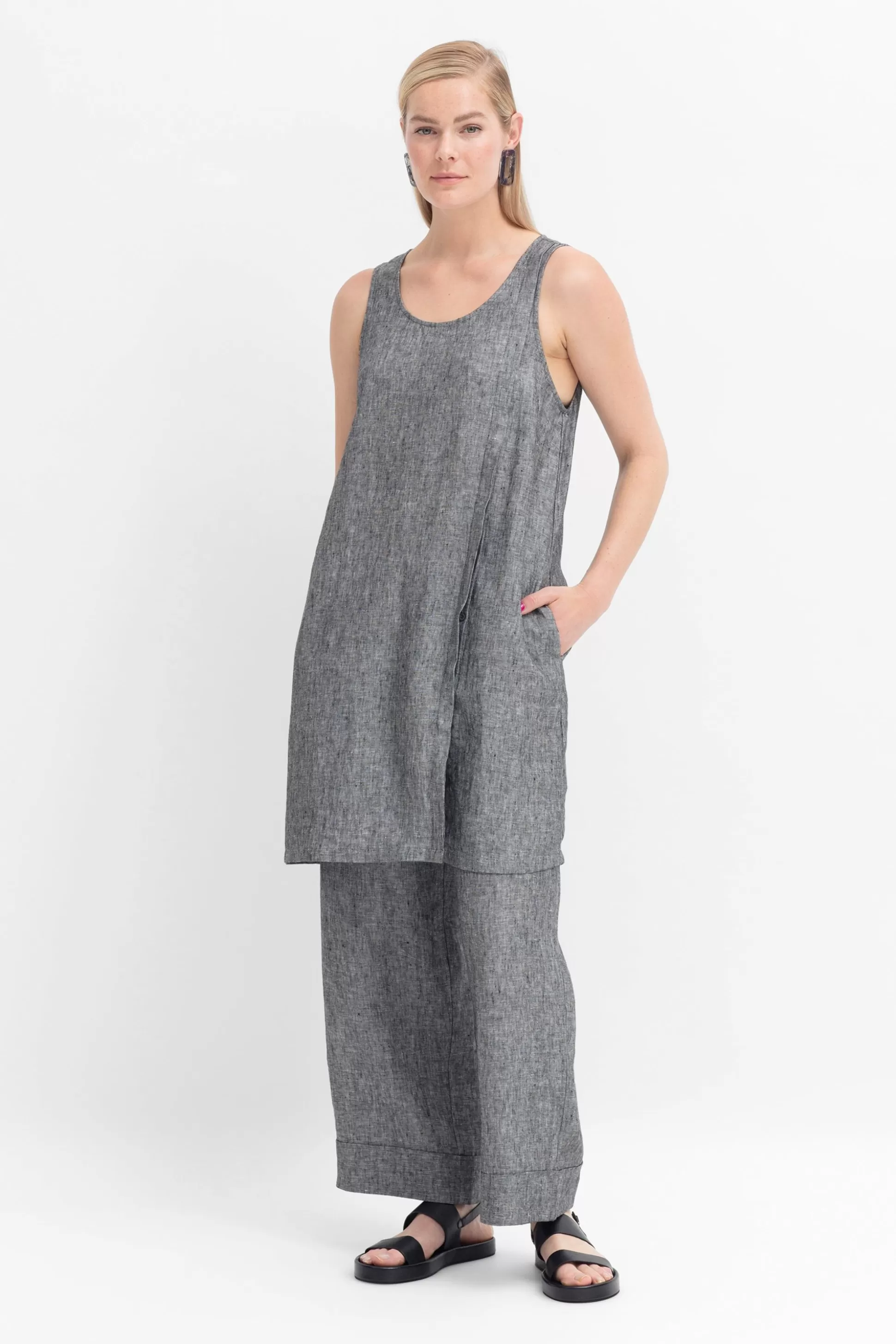 ELK Vlek Linen Tunic-Women Tops & Shirts